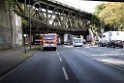 LKW blieb unter Bruecke haengen Koeln Ehrenfeld Innere Kanalstr Hornstr P130